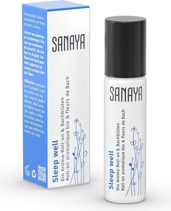 Actual product image Sanaya Aroma & Bach Flowers Sleep Well Bio Roll on