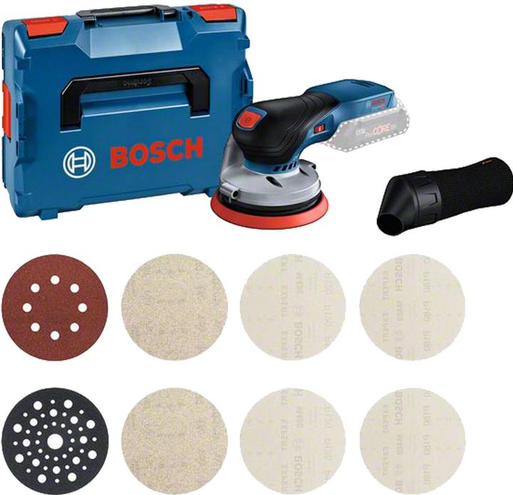 Actual product image Bosch Professional Combi-Set GEX 18V-125 + M480 (Eccentric grinder)