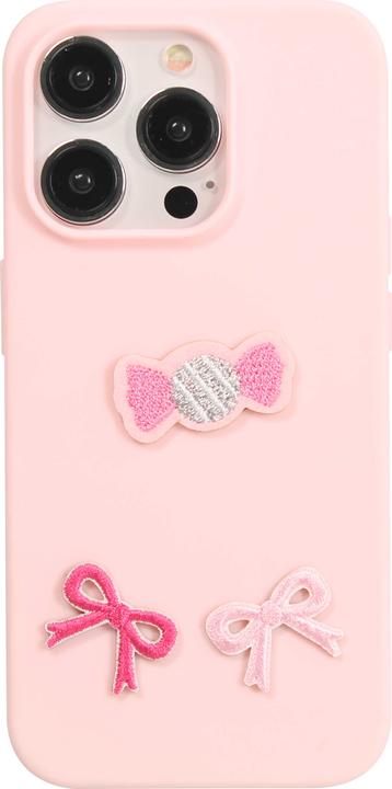Image du produit PhoneLook Autocollant sticker pour téléphone/tablette/ordinateur brodé en 3D Boucle rose