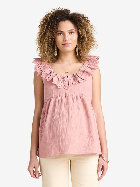 Produktbild Envie de Fraise Musselinbluse mit Lochstickereien für Schwangerschaft und Stillzeit (38)