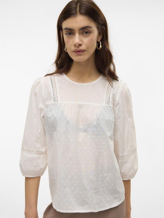 Image du produit Vero Moda Vmtrine 3/4 Lace Top Wvn Ga Noos (XL)