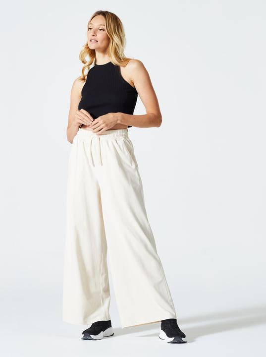 Actual product image Domyos Jogginghose Damen weit - 520 cremeweiss (W30/L31)