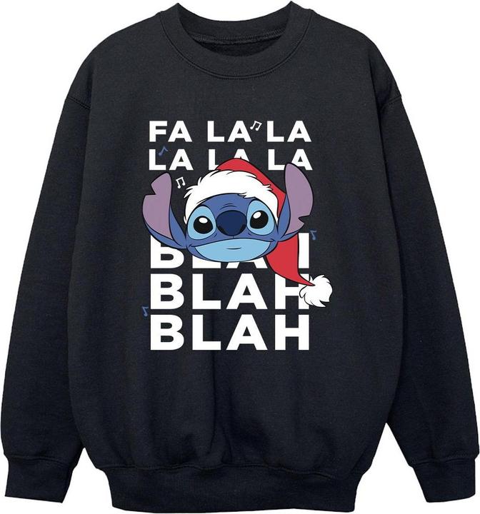 Produktbild Disney Lilo And Stitch Christmas Blah Blah Blah Sweatshirt Jungen (152, 158)