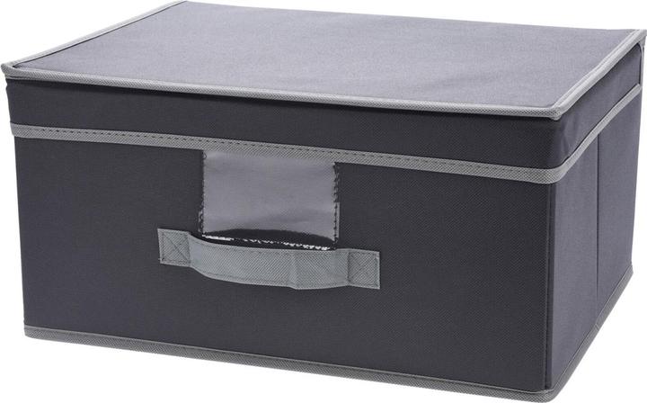 Image du produit Storage Solutions Boîte de rangement avec couvercle & anse, pliable, 39 x 19 x 29 cm, lot de 4
