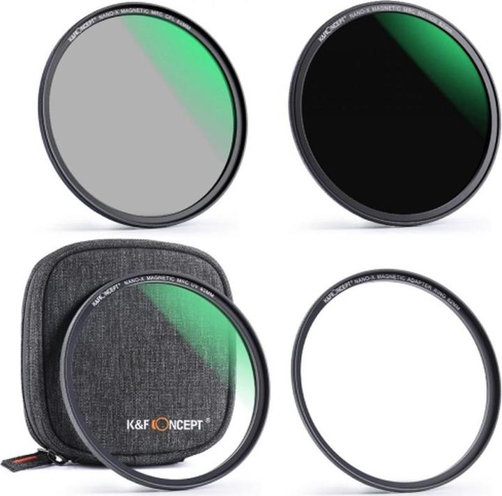 Actual product image K&F Concept Concept Magnetic lens filter kit CPL-ND-UV 58 mm (Neutral density filter)
