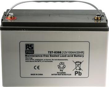Produktbild Rs Pro Normal AGM 12V 100Ah Batterie (12 V, 100000 mAh)