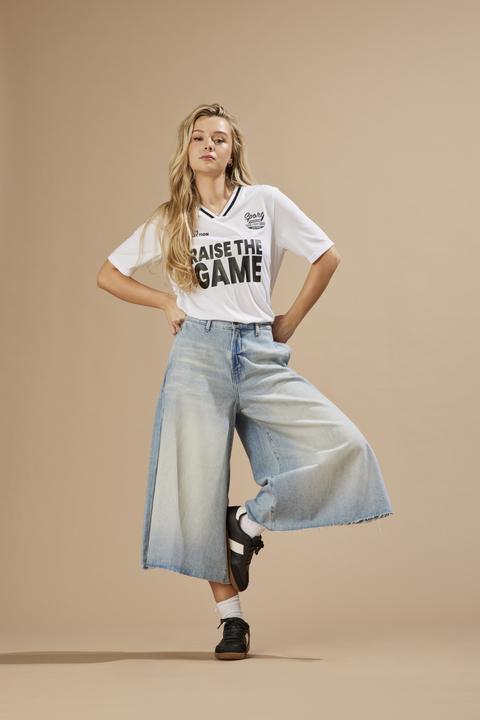 Produktbild Only ONLLA Hohe Taille Weiter Beinschnitt Jeans-Shorts Jeans-Shorts (XL)