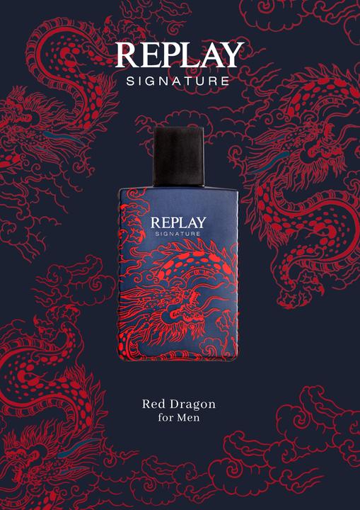 Actual product image Replay Signature Red Dragon For Man Edtv (Eau de toilette, 100 ml)