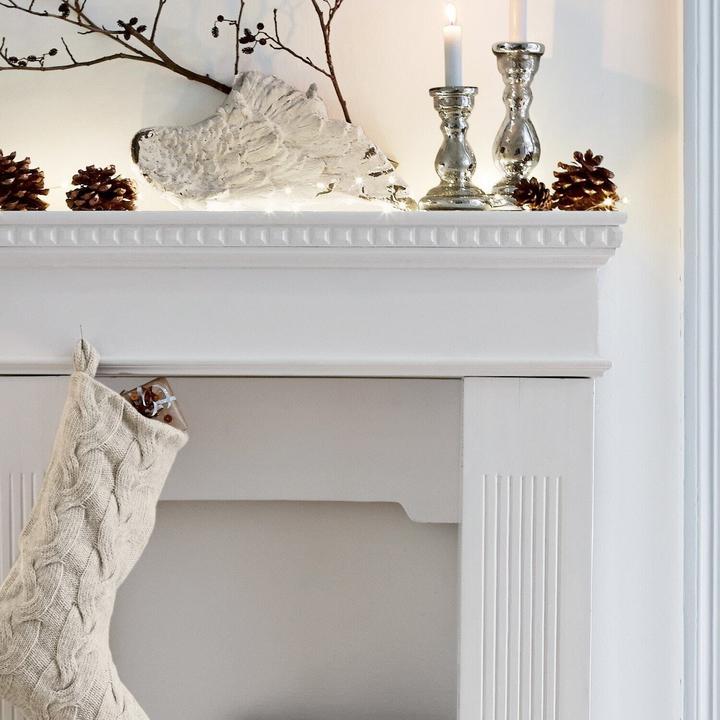 Image du produit Loberon Console de cheminée Leesburg blanc antique
