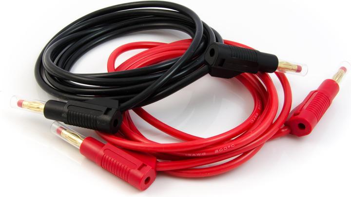 Actual product image Purecrea 1 pair of laboratory cables 32A 600V 150cm 2.5mm² banana plug 4mm