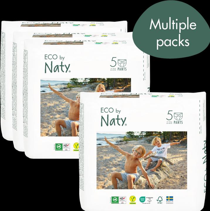 Naty Couche-culotte bio (Taille 5, Pack mensuel, 80 pièce(s))
