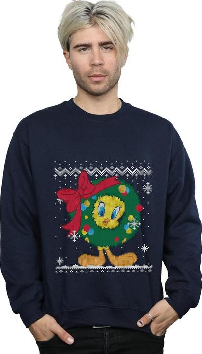 Produktbild Looney Tunes Tweety Pie Christmas Fair Isle Sweatshirt (S)