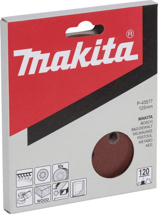 Actual product image Makita Eccentric sanding paper with velcro (120)