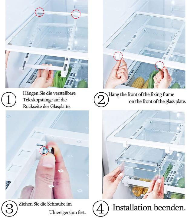 Produktbild Xfantong Kühlschrank Schubladen