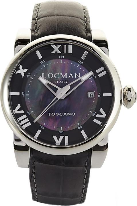 Actual product image Locman Italy Unisex Watch Toscano Automatic Grey Ref. 590 (Analogue wristwatch, 41 mm)