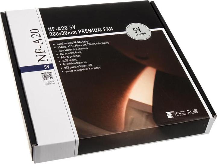 Actual product image Noctua NF-A20 5V (200 mm, 1 x)