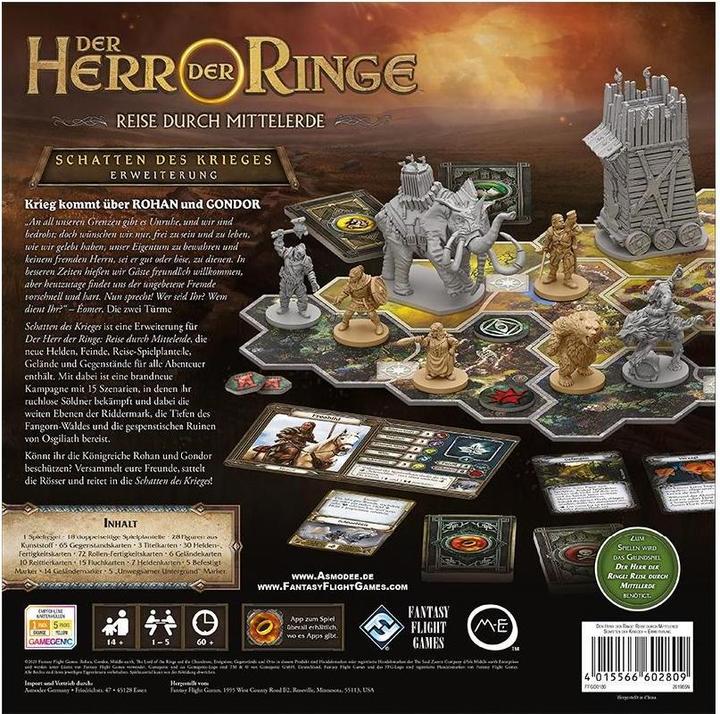 Produktbild FFG FFGD0180 - Schatten des Krieges - Brettspiel, für 1-5 Spieler, ab 14 Jahren (DE-Erweiterung) (Deutsch)