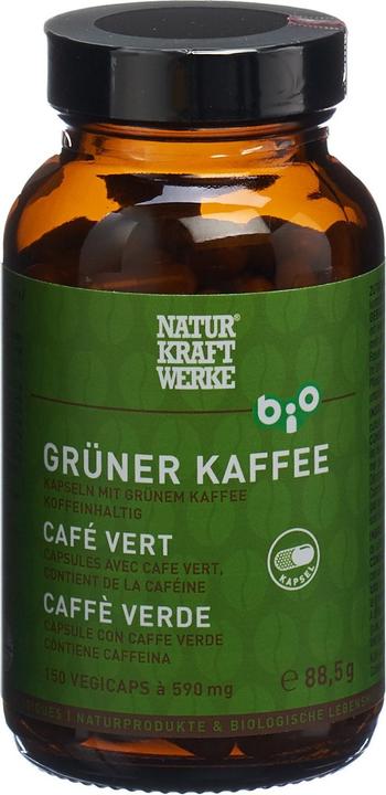 Produktbild NaturKraftWerke Grüner Kaffee Vegicaps Bio/kbA (150 Stück, Kapseln, 310 g)
