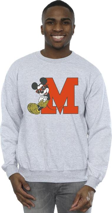 Actual product image Disney Mens Mickey Mouse Leopard Trousers Sweatshirt (L)