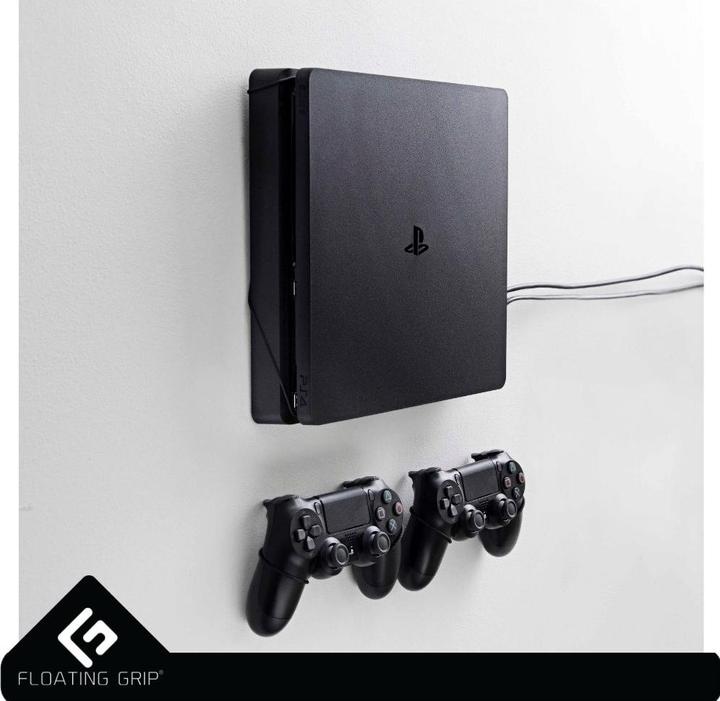 Immagine prodotto Floating Grip Supporto da parete per Playstation 4 Slim e controller - Bundle (nero) (PS4)