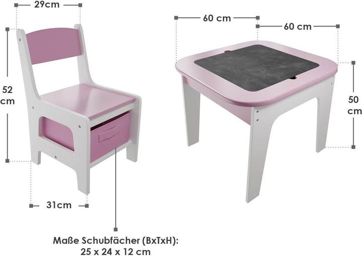 Image du produit Juskys Kindersitzgruppe Milou (Groupe de sièges pour enfants)