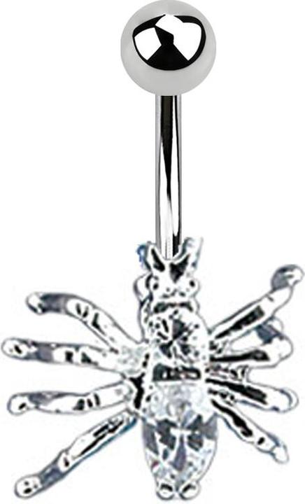 Produktbild Star Piercing Banane silber Spinne silber (ohne Messing, Chirurgenstahl 316L)