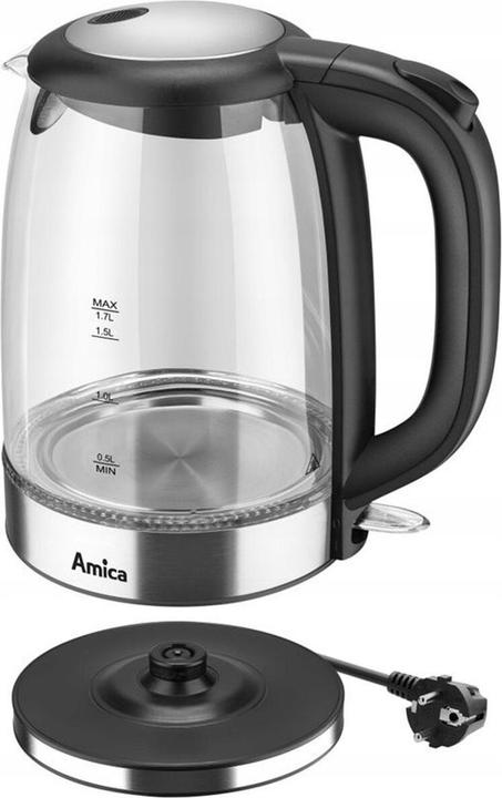 Actual product image Amica Czajnik szklany 1.7l KD2050G (1.70 l, EU plug)