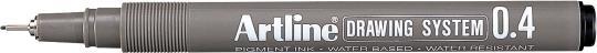 Actual product image Shachihata Fineliner Artline Drawing Pen EK234, 0.4 mm, assorted (Black, Grey, Metallic)
