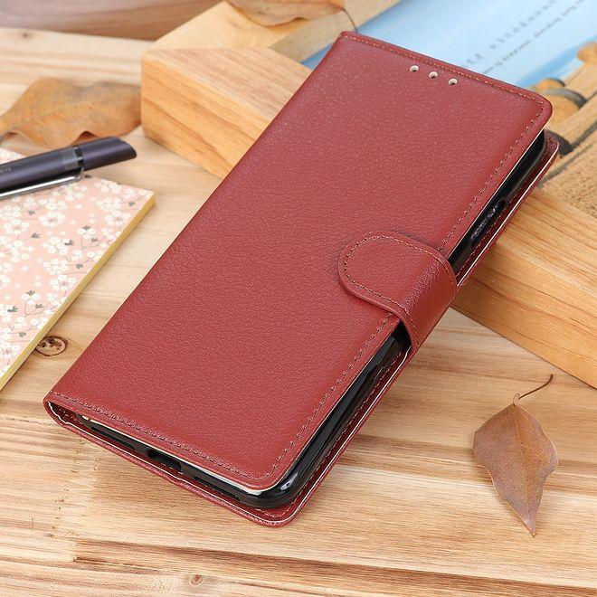 Actual product image MU Classic Litchi Leather Bookcover Series (Oppo A94)