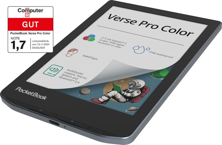 Produktbild PocketBook Verse Pro Color (6", 16 GB, Stormy Sea)
