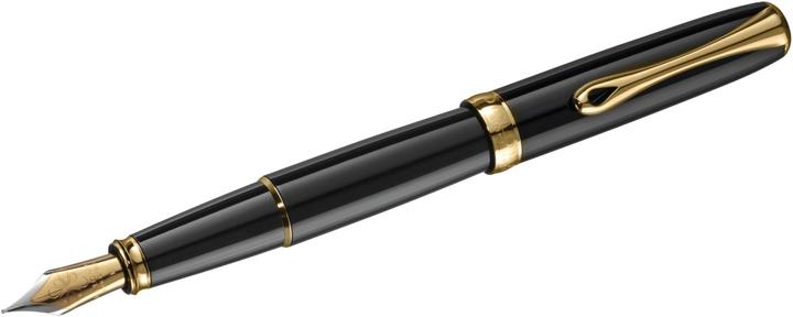 Diplomat Stilografica Excellence A2 lacca nera placcata oro M (Nero/Oro, 1 x)