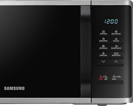 Actual product image Samsung MS23K3513AS Worktop Solo Microwave (23 l)