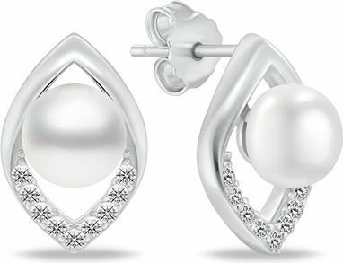 Image du produit Brilio Silver - Boucles d'oreilles modernes en argent avec zircons EA1052W