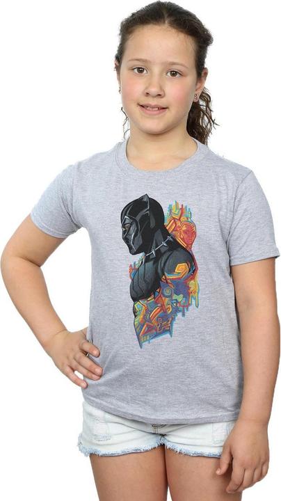 Image du produit T-shirt en coton profilé Black Panther pour fille (116)