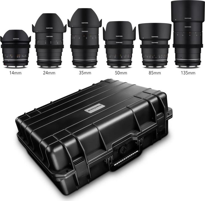 Image du produit Samyang MF 14/24/35/50/85/135 MK2 Kit valise VDSLR Canon EF (Canon EF)