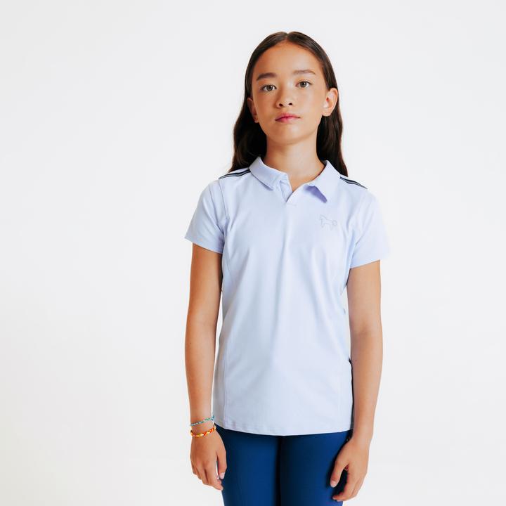 Actual product image Fouganza Reit-Poloshirt Club kurzarm lila (12, 13, 14)