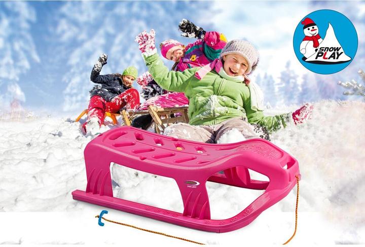 Produktbild Jamara Snow Play Schlitten Snow-Star 90cm pink