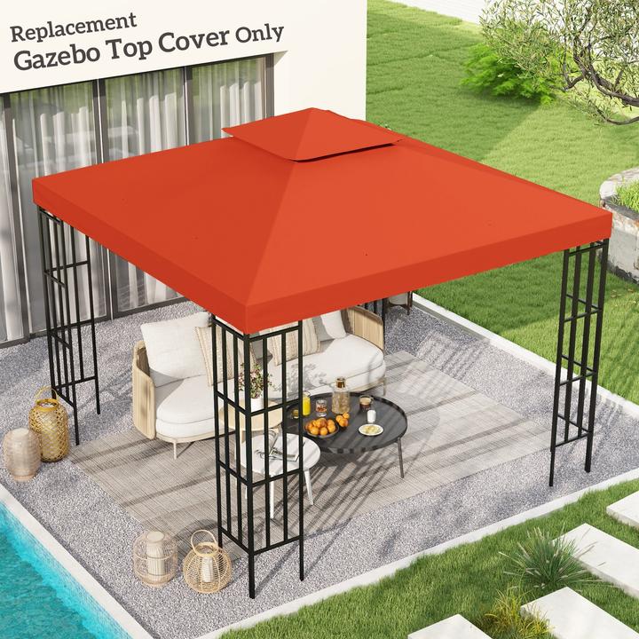 Actual product image Outsunny Replacement roof for metal pavilion (300 cm, 300 cm)