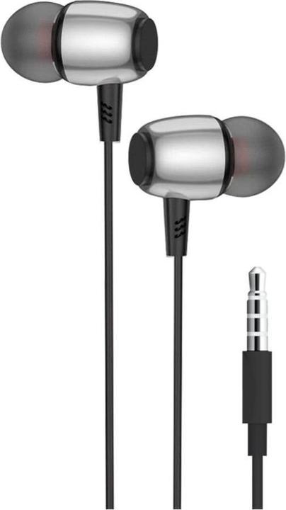 Produktbild BlueStar Wired headphones Blue Star BLUE STAR wire earphones Jack 3,5 mm with microphone M09 1,2 m black (Kabelgebunden)