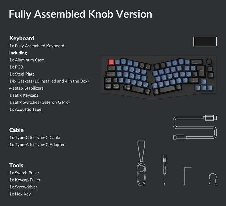 Actual product image Keychron Q8 Knob Version (CH, Cable)