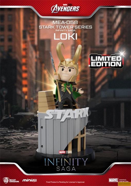 Produktbild Beast Kingdom Marvel figurine Mini Egg Attack The Infinity Saga Stark Tower series Tony Stark & Mark VII suit pod