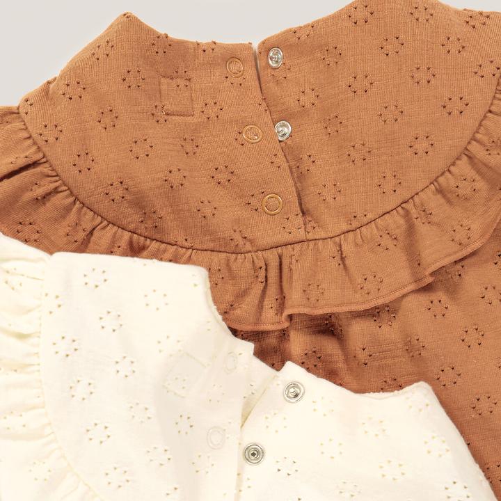 Immagine prodotto La Redoute Collections Confezione da 2 di camicie a maniche lunghe con volant (74)