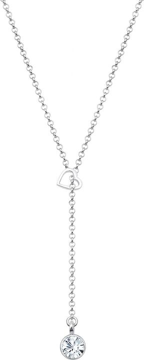 Produktbild Elli Herz, Y-Kette (Glaskristall, 925er Sterling Silber, 40 cm)
