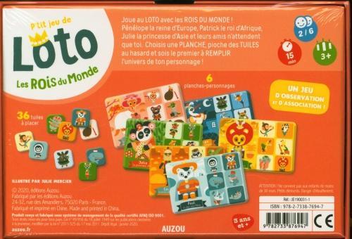 Produktbild Auzou France Les rois du monde : p'tit jeu de loto (Französisch)
