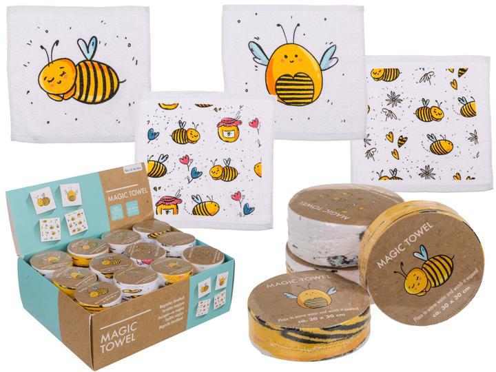 Produktbild Out of the blue Magisches Handtuch Bienen Honig (30 x 30 cm)