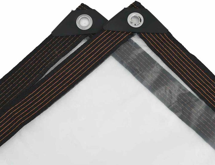 Produktbild VidaXL Transparente Plane mit Ösen 8x8 m Polyethylen durchsichtige Plane