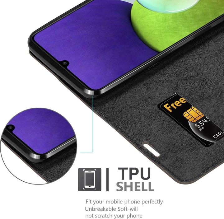 Immagine prodotto Cadorabo Libro Invis. Coperchio magnetico (Samsung Galaxy M22, Samsung Galaxy A22, Samsung Galaxy A32)