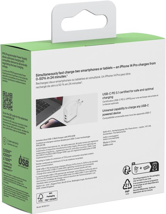 Immagine prodotto Belkin BoostCharge Pro (60 W)