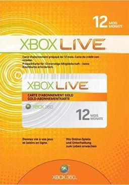 Produktbild Microsoft Xbox Live 12 Monate Gold Card, -I- (Xbox 360, Xbox One X, Xbox Series X, Xbox One S, Xbox Series S)