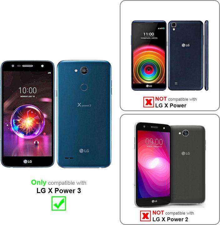 Image du produit Cadorabo Flip comme Invisible Cover (LG X Power 3)